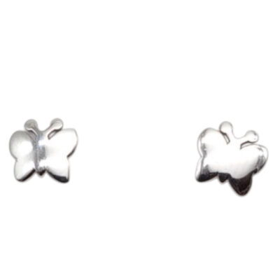 Orecchini in Oro Bianco 750 con Farfalla