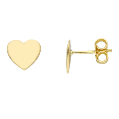 Orecchini Donna in Oro Giallo 750 con Cuore
