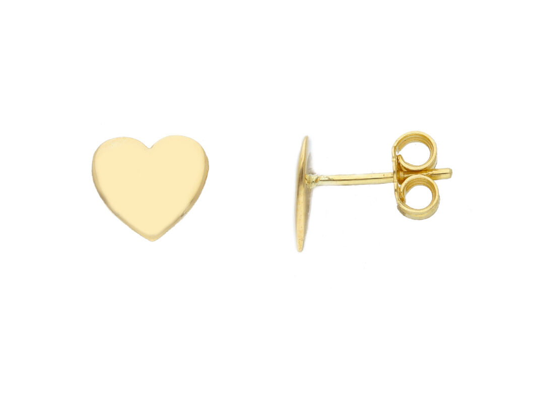 Orecchini Donna in Oro Giallo 750 con Cuore