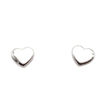 Orecchini Donna a Cuore in Oro Bianco 750