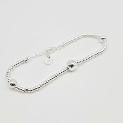 Bracciale Argento Donna Con Pepite Quadrate