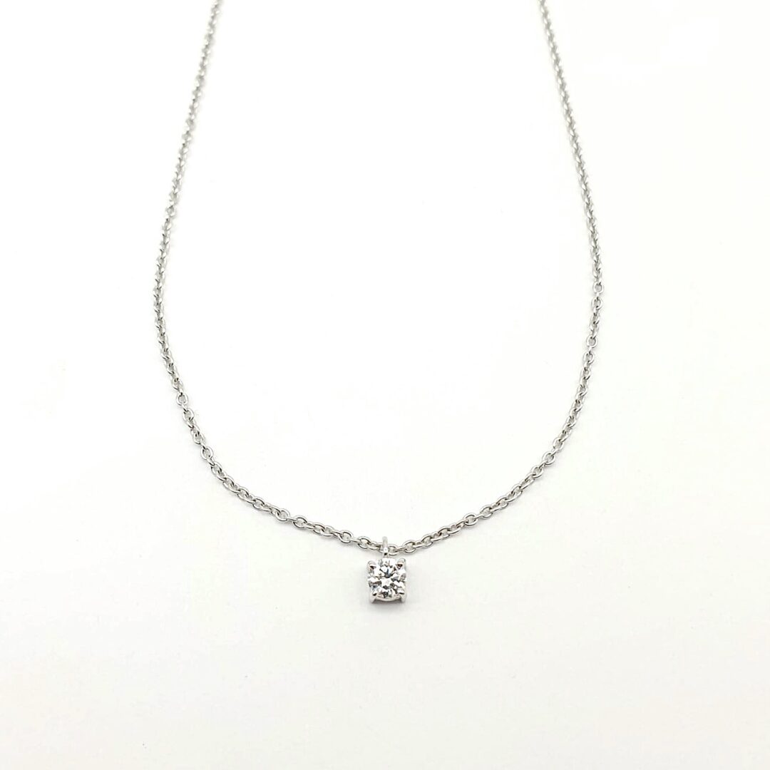 Girocollo Oro Con Punto Luce 4 Griff con Diamante