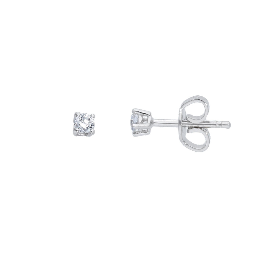 Orecchini In Oro Con Punto Luce Diamanti 4Griff
