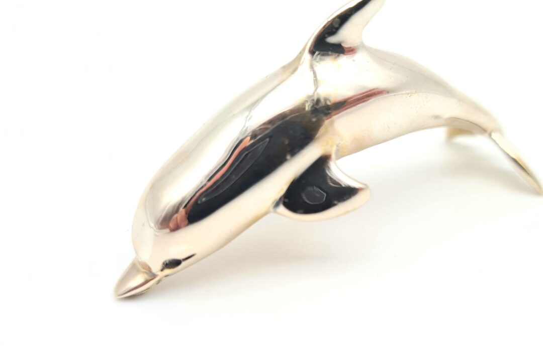 Scultura Saturno - Delfino In Argento 925 - immagine 4