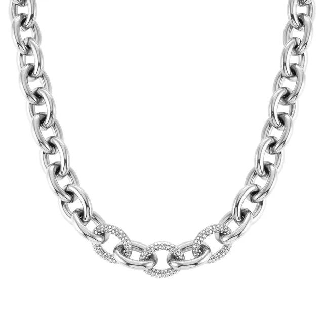 Collana Nomination Affinity A Catena Con Cristalli