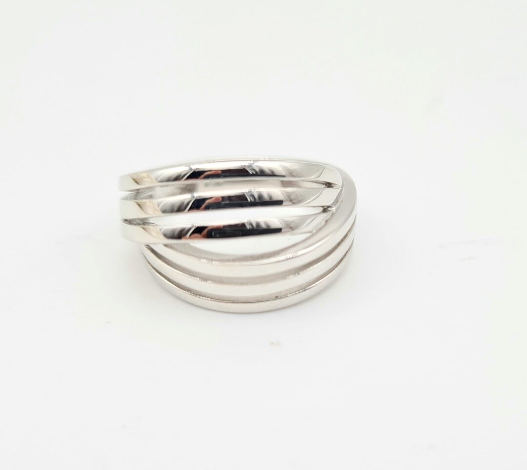 Anello Fantasia In Oro 750 Bianco - immagine 2
