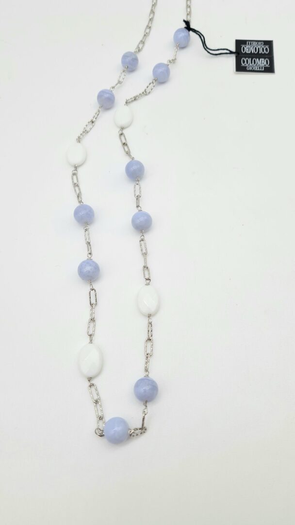 Collana Argento Perle Coltivate E Diaspro - immagine 2