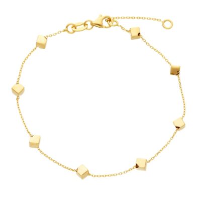 Bracciale Donna In Oro Giallo Con Dadini