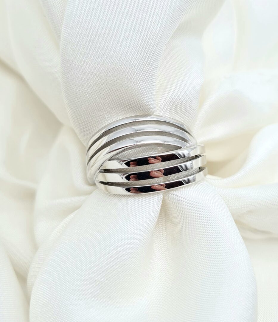 Anello Fantasia In Oro 750 Bianco