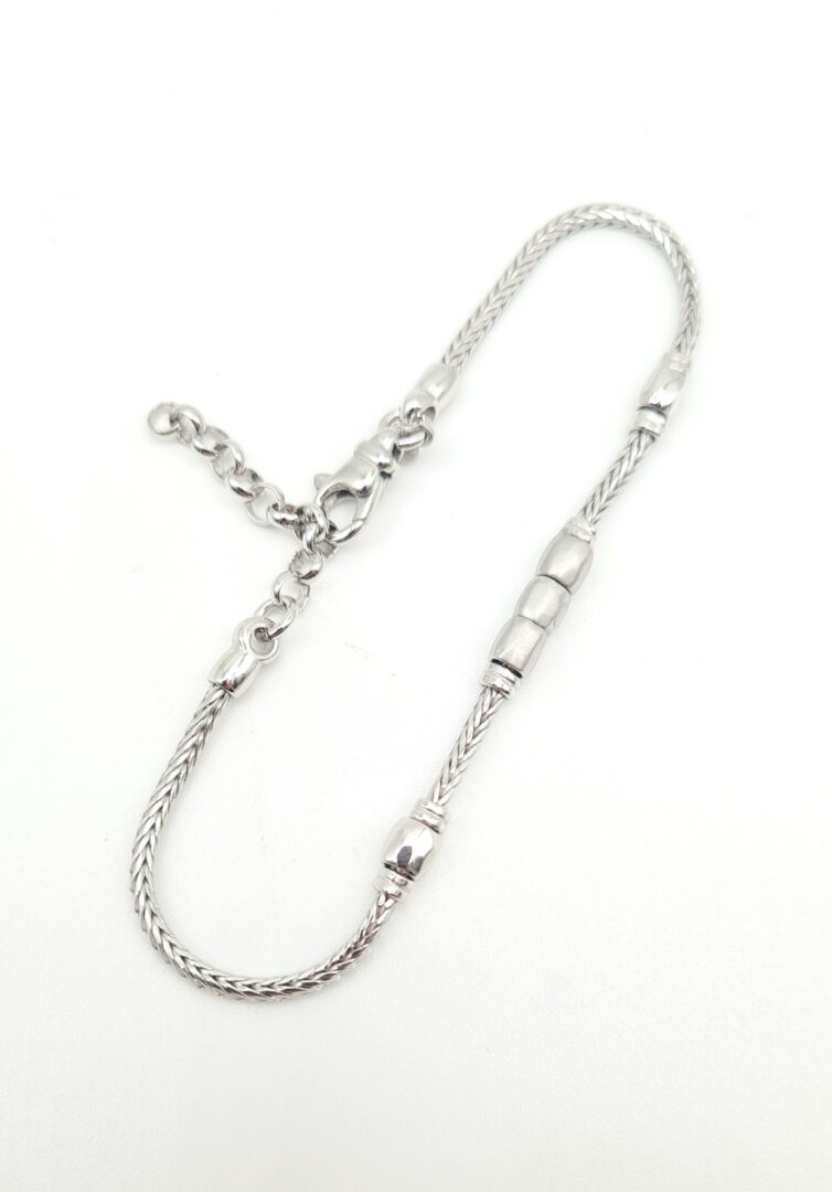 Bracciale Uomo Argento Con Motivo Centrale