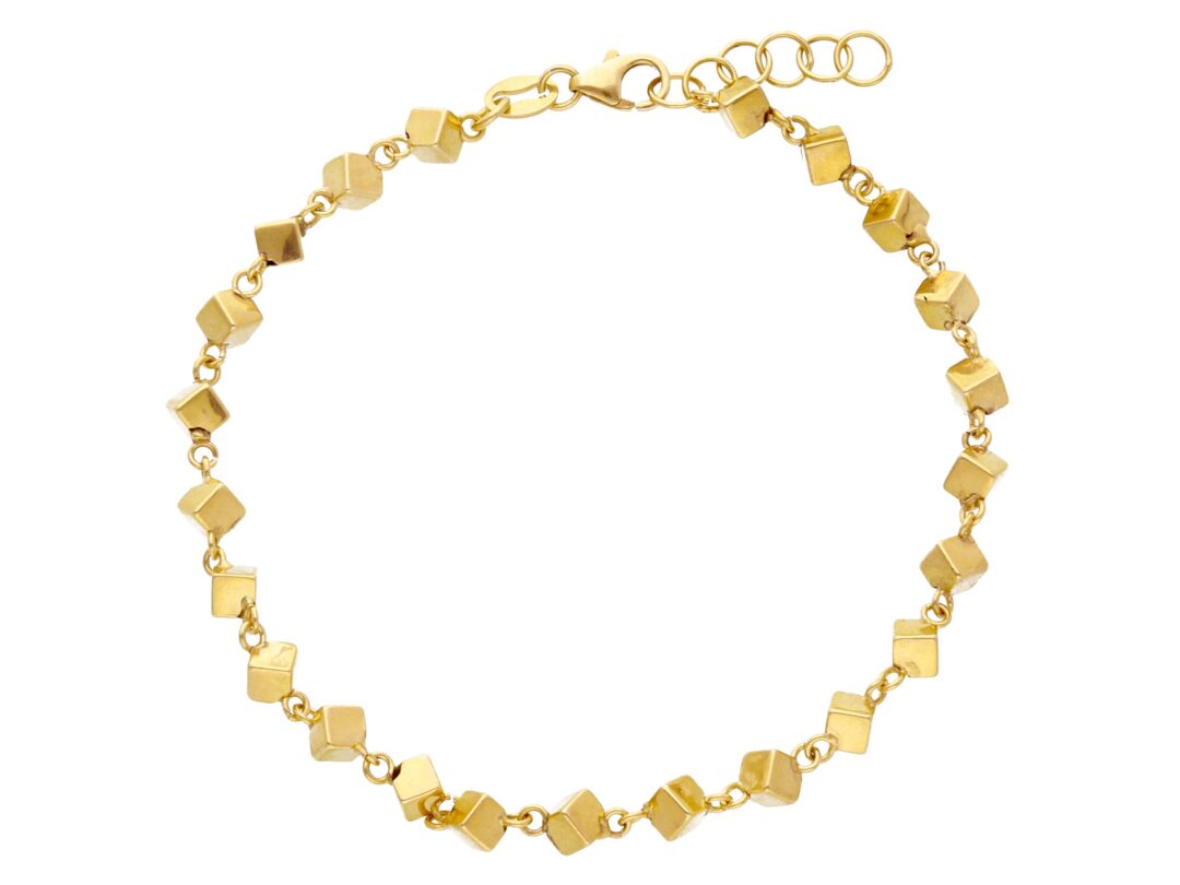 Bracciale Donna In Oro Giallo A Dadini