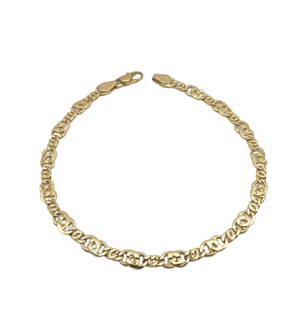 Bracciale Uomo Maglia Lavorata Oro 750