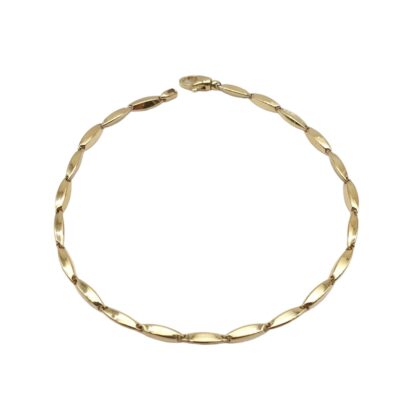 Bracciale Uomo Maglia Ovale Oro Giallo 750