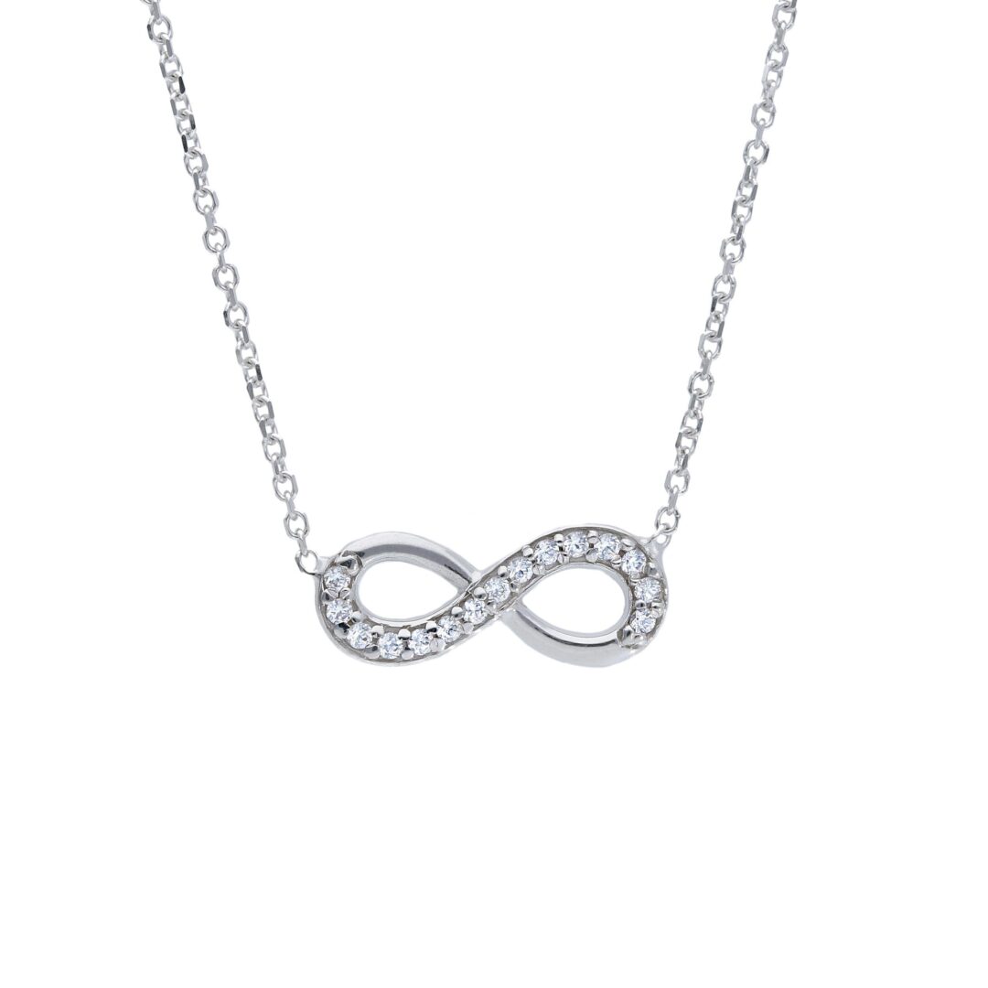 Girocollo Infinito Donna In Oro Bianco 750