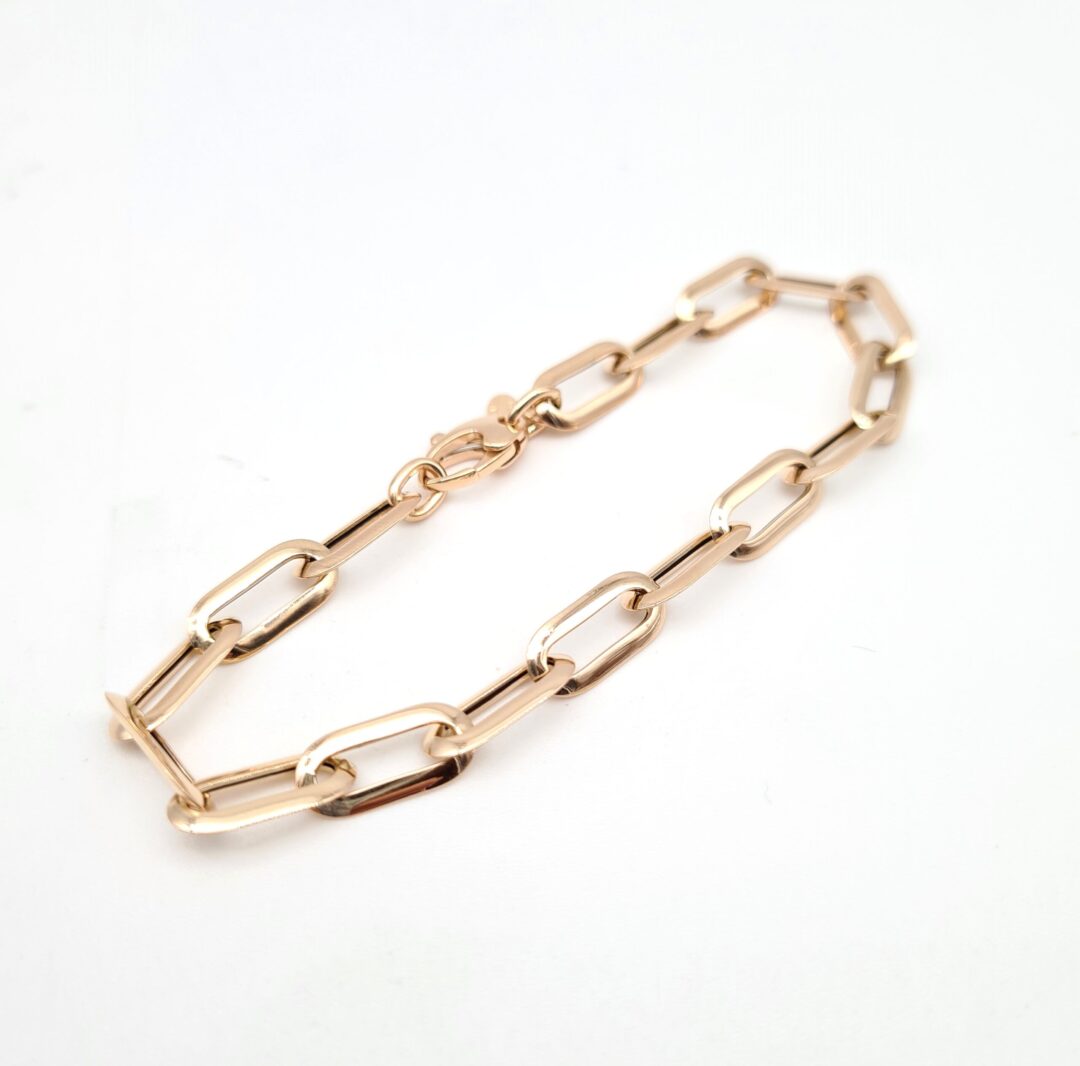 Bracciale Donna In Oro Rosa A Maglia Graffa