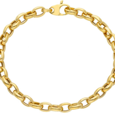 Bracciale Donna In Oro Giallo 750 Maglia Rolo’Ovale