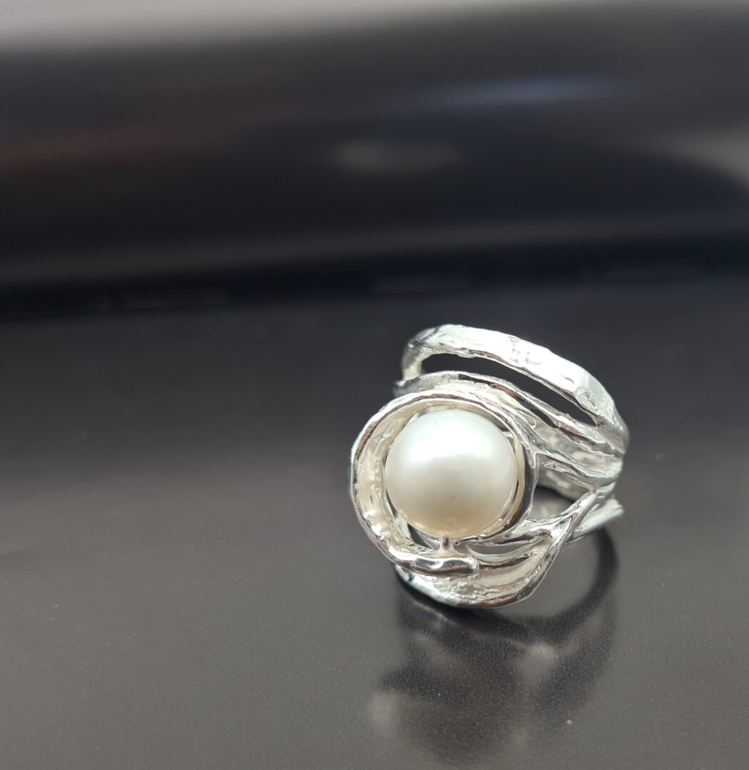 Anello Argento Con Perla Coltivata - immagine 3