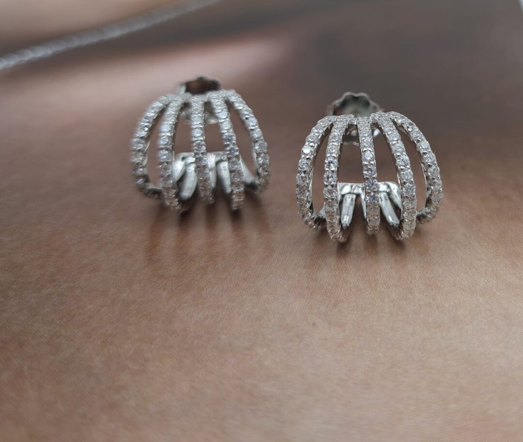 Orecchini In Argento Con Zirconi - immagine 3