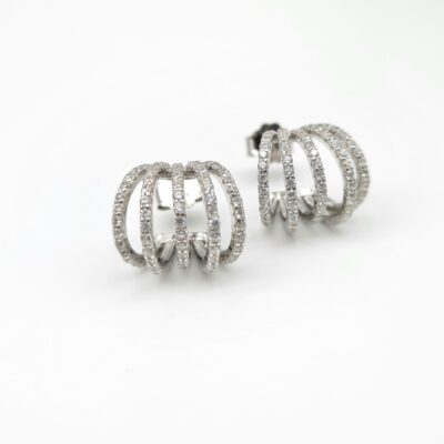 Orecchini In Argento Con Zirconi