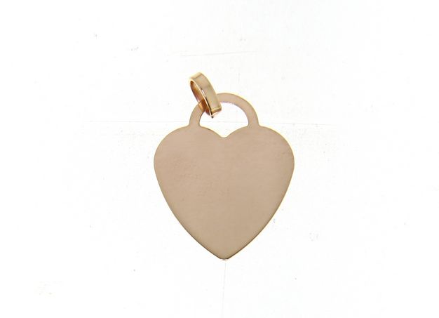 Ciondolo Cuore In Oro Rosa 750