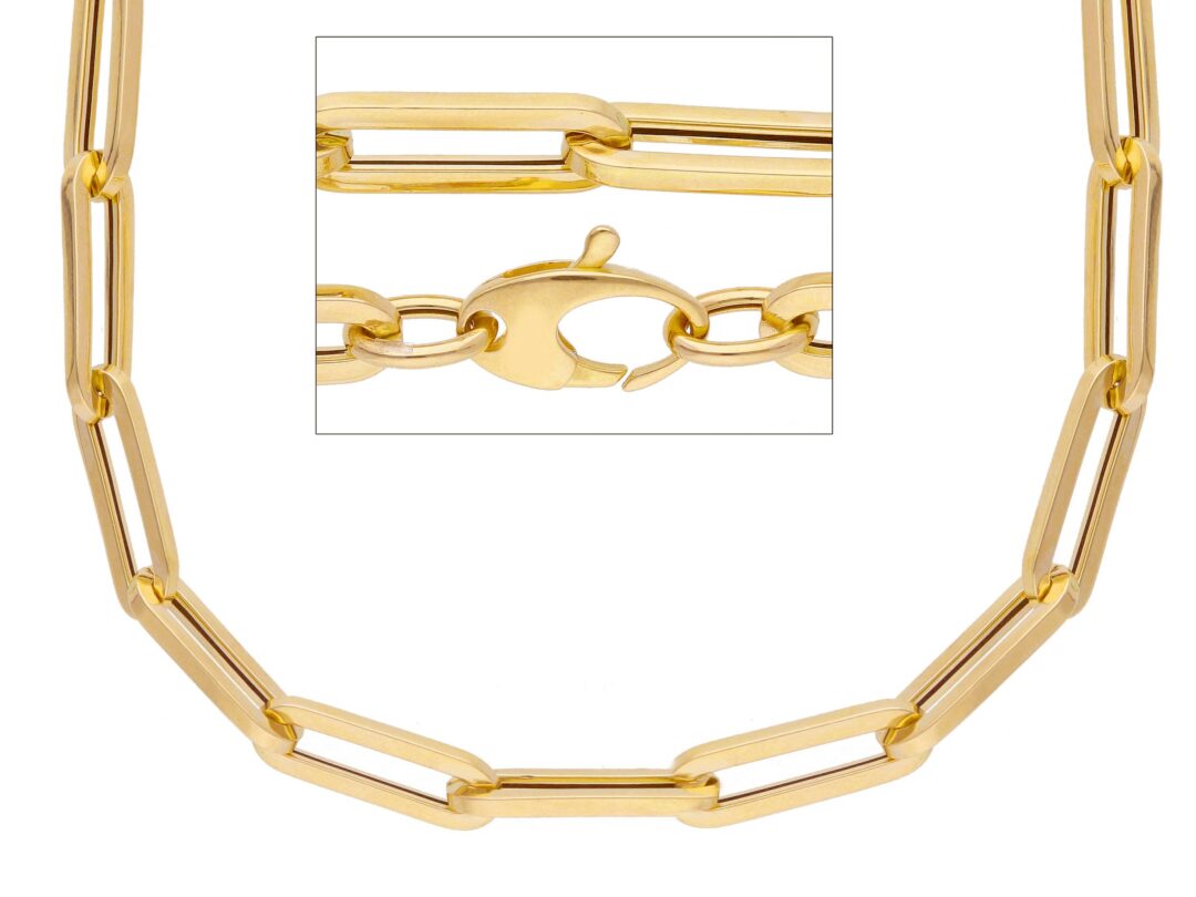 Girocollo Oro Giallo 750 a Maglia Graffa Media - immagine 2