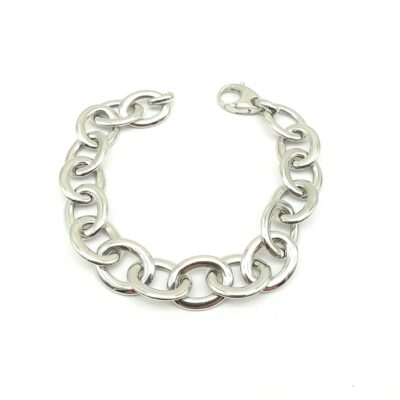 Bracciale Argento Donna Catena a Maglie Ovali