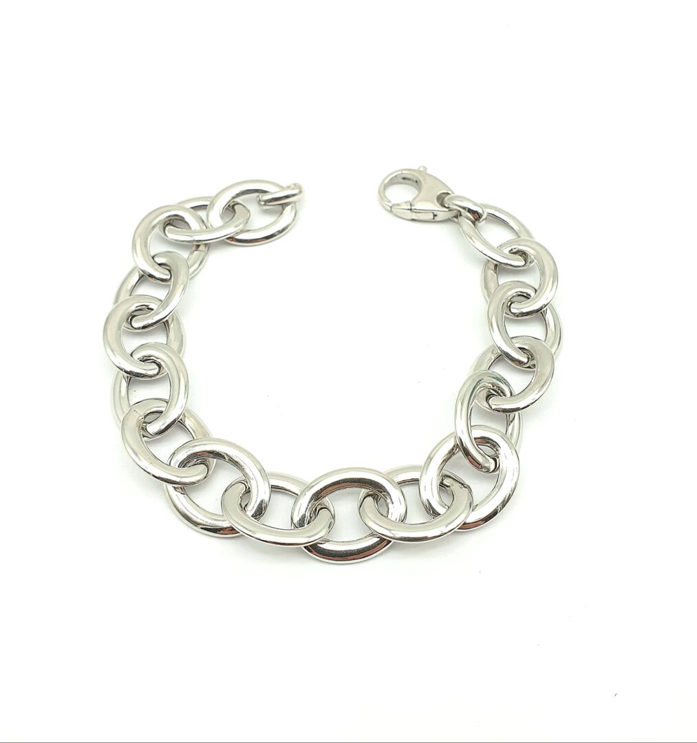 Bracciale Argento Donna Catena a Maglie Ovali