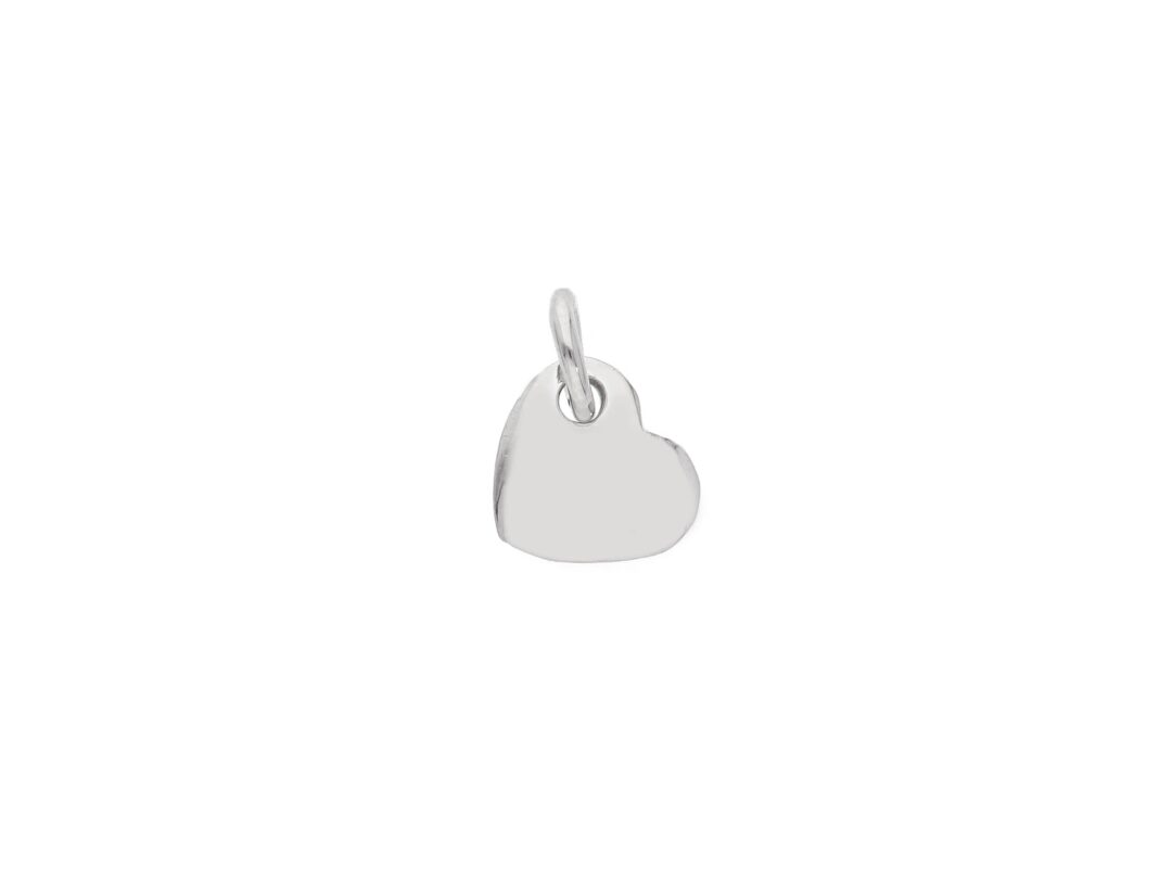Ciondolo Cuore In Oro Bianco 750