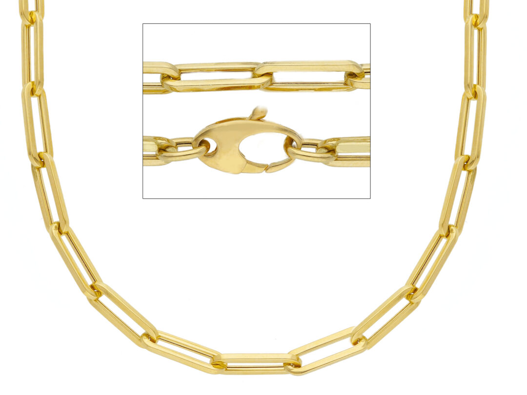 Girocollo Oro Giallo 750 a Maglia Graffa Piccola - immagine 2