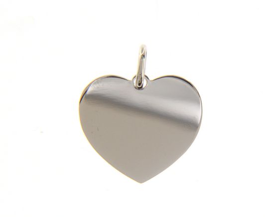 Ciondolo Cuore In Oro Bianco 750