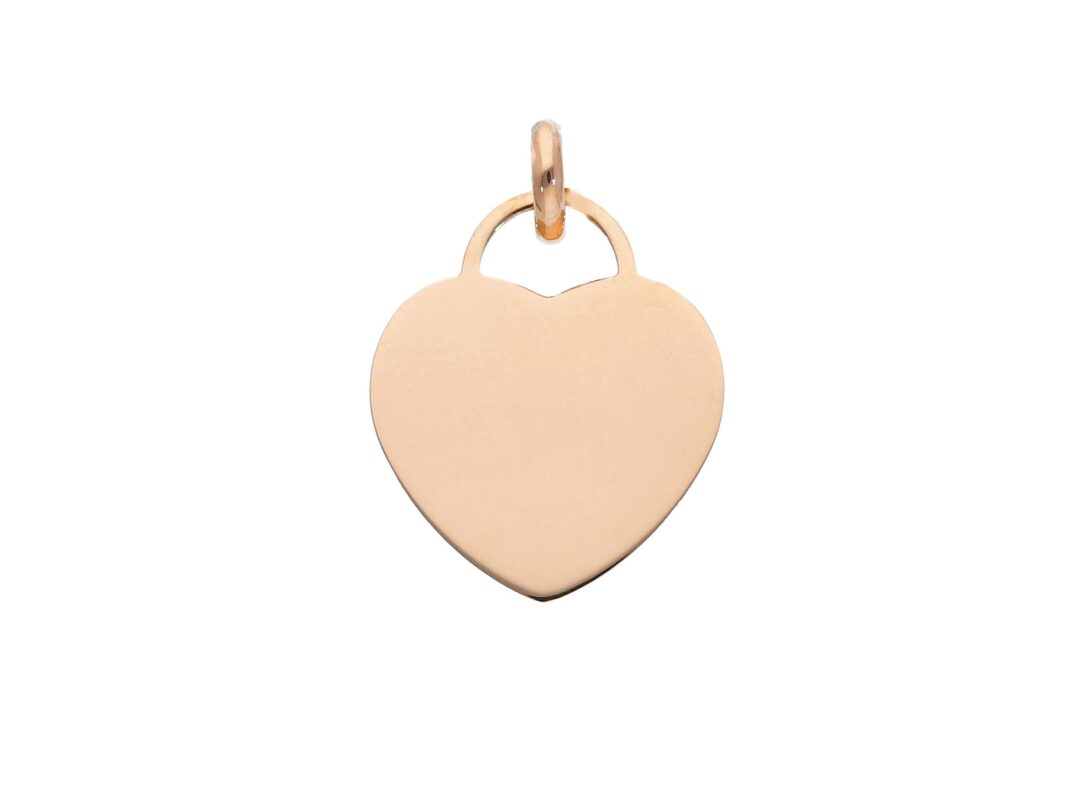 Ciondolo Cuore In Oro Rosa 750