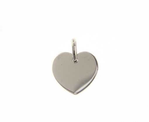 Ciondolo Cuore In Oro Bianco 750