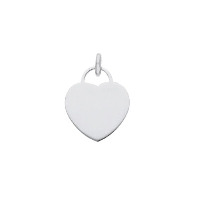Ciondolo a Cuore In Oro Bianco 750
