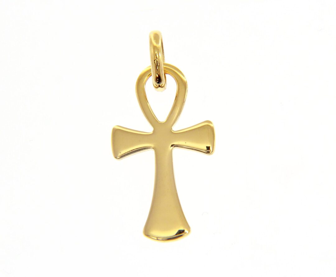 Croce Oro Giallo 750 Chiave della Vita
