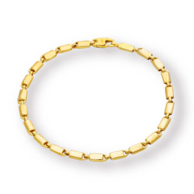 Bracciale Uomo Maglia a Segmenti in Oro Giallo 750