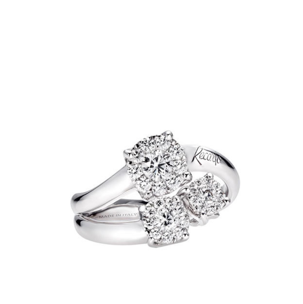 Anello In Oro Bianco Recarlo Trilogy Nodo d’Amore Con Diamanti
