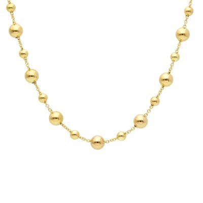Girocollo in Oro Giallo 750 con Palline
