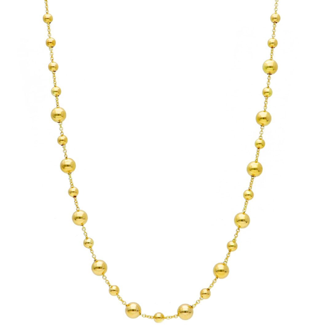 Girocollo in Oro Giallo 750 con Palline - immagine 2