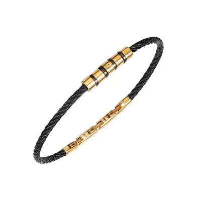 Bracciale Acciaio Uomo Bicolor Breil Loop TJ3437