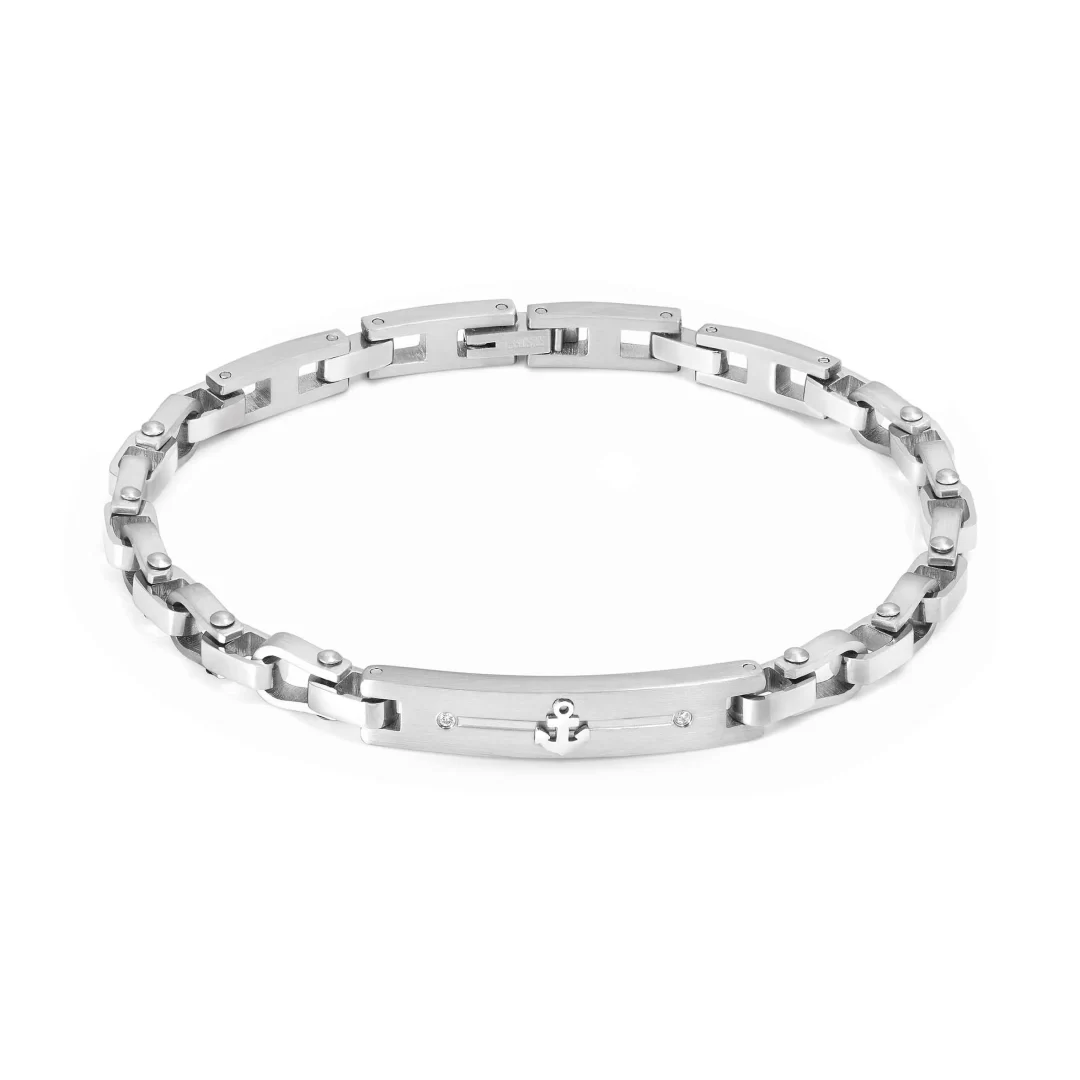 Bracciale Acciaio Uomo Nomination Manvision con Rosa dei Venti 133000/002