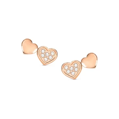 Orecchini Acciaio Nomination Misstrendy con Cuori e Zirconi 029302/005