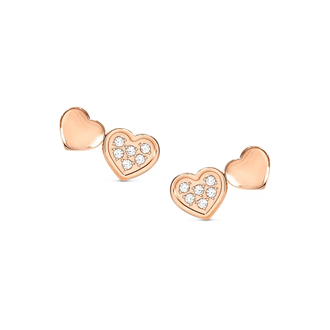 Orecchini Acciaio Nomination Misstrendy con Cuori e Zirconi 029302/005