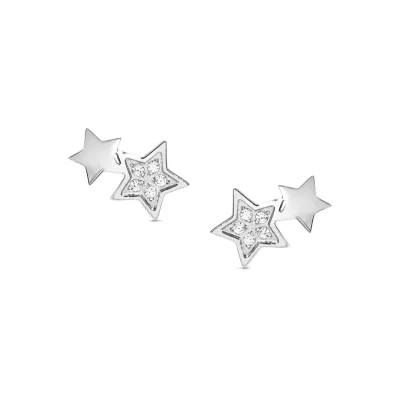 Orecchini Acciaio Nomination Misstrendy con e Stelle e Zirconi 029302/007