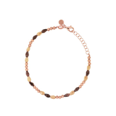 Bracciale Alisei in Argento Rosa Donna con Cristalli Brown B337