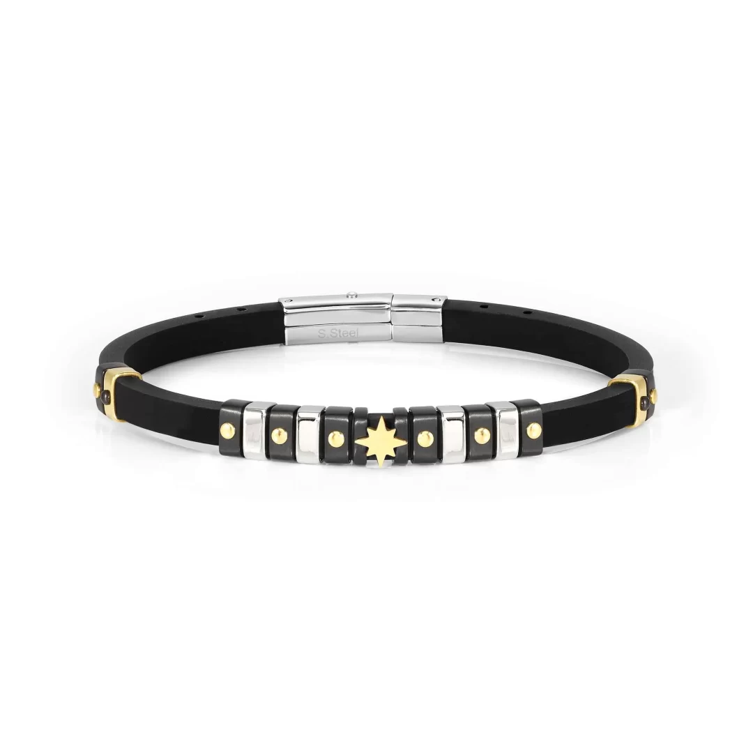 Bracciale Acciaio Uomo Nomination City con Rosa dei Venti 028815/014
