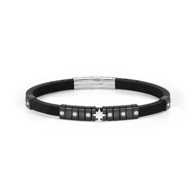 Bracciale Acciaio Uomo Nomination City con Rosa dei Venti 028814/014