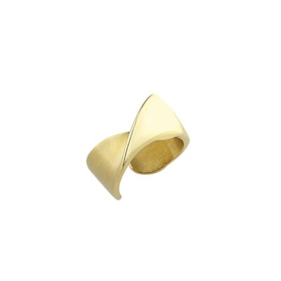Anello Breil Retwist In Acciaio Bilux Ip Gold TJ3473 Misura 16