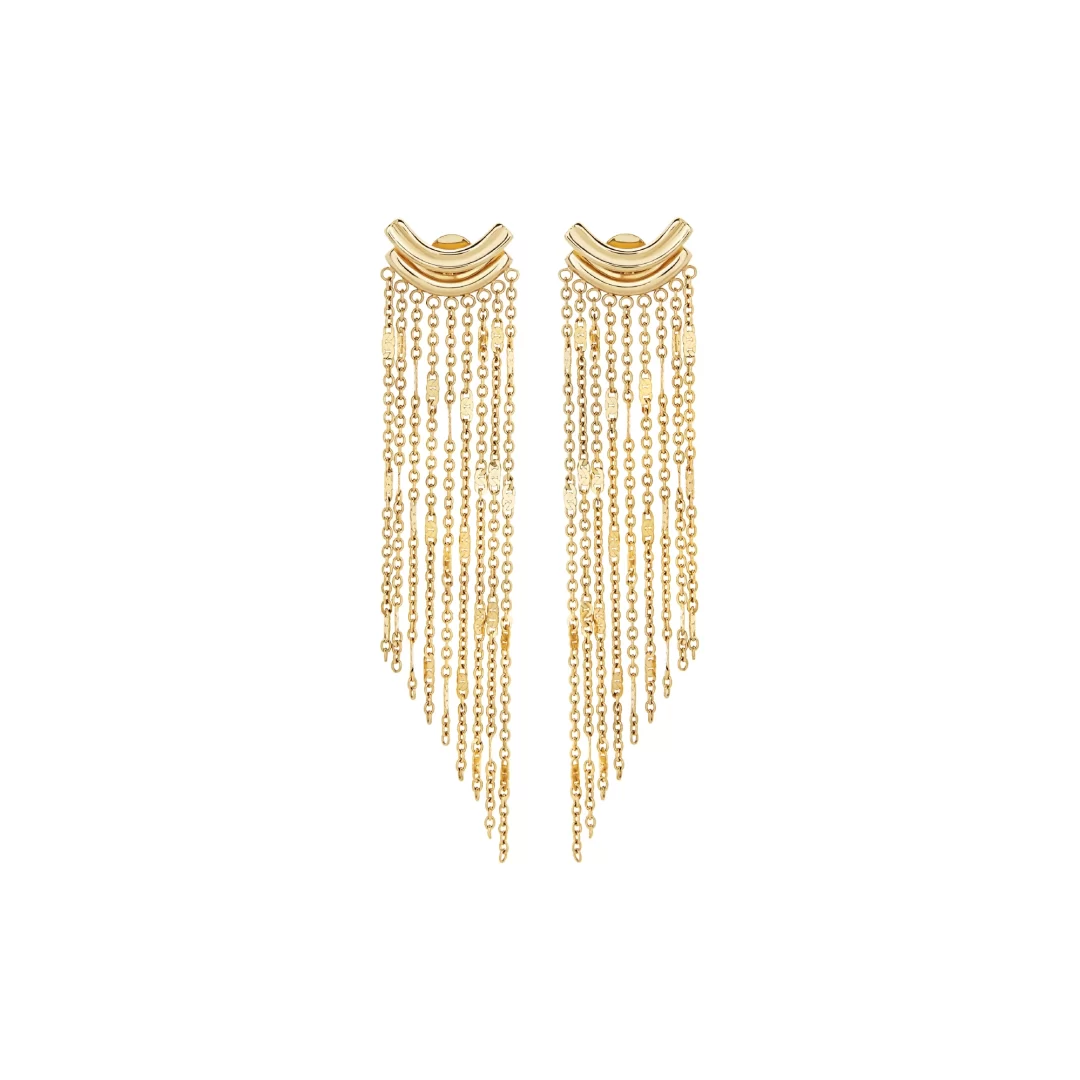 Orecchini Acciaio Gold Breil B Wired TJ3412