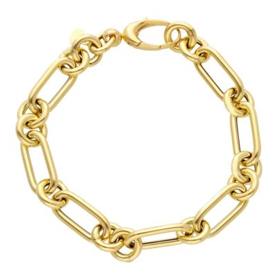 Bracciale Donna In Oro Giallo 750 a Maglia Alternata