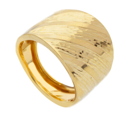 Anello Donna In Oro Giallo 750 a Fascione Lucido
